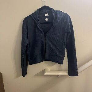 Booty by Brabants | Cropped Zip Up with Hood | Gray Color